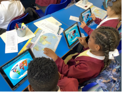 photo of ipad use in class